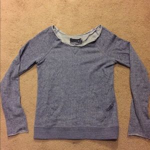 Heathered purple sweatshirt